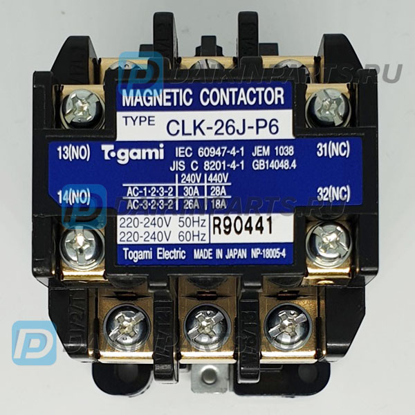 Контактор CLK-26J-P6 (138597J, 1385975, 1314081, 131408J)