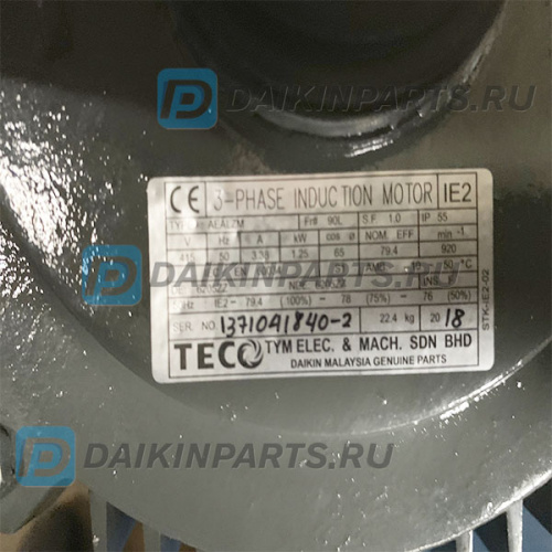 Мотор 4009720 AC MOTOR AEALZM-501 6P 1.25KW 3PH 415V фото 2