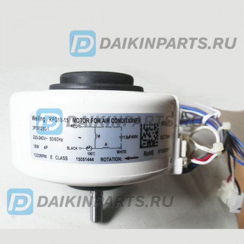 Мотор Daikin AC FAN MOTOR 18F-22 / RPG18-15 18W (4016279, 1115897) фото 2