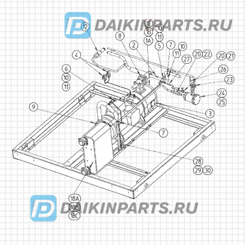 Компрессор Daikin 1167494 ZHC5LLF-YE R407C 60Hp