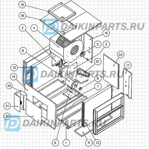 4003040 ASSY DRAIN PAN SB125-150B/BR (U)