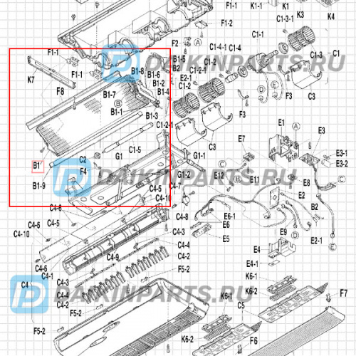 1087923 EVAPORATOR ASSY FL45G