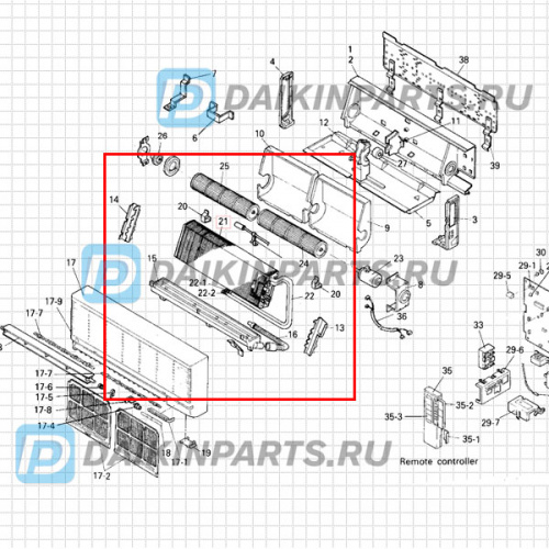 0360966 EVAPORATOR ASSY FTY35A