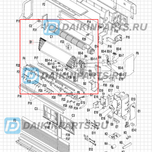 0200141 EVAPORATOR ASSY FXYA25G1