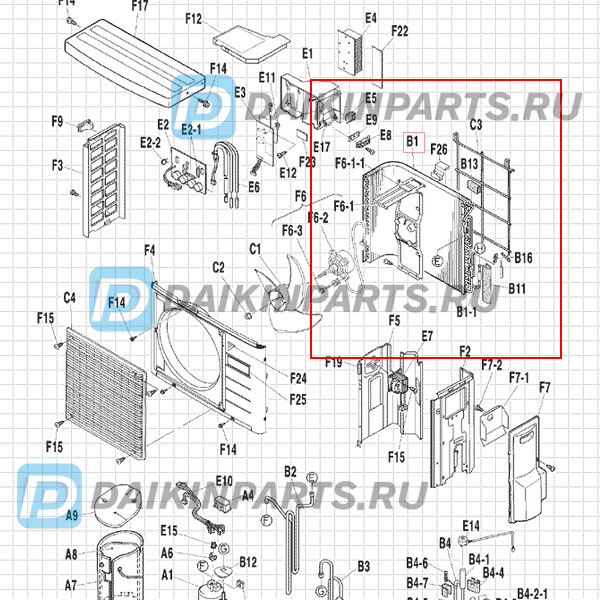 1607264 EVAPORATOR ASSY